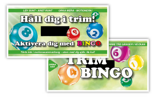 Trimbingobricka fram och baksida