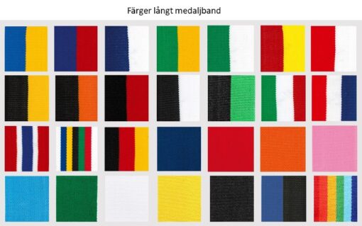 färger långt medaljband