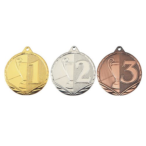 medalj med 1, 2 o 3:a