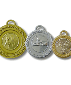 medalj i tre storlekar